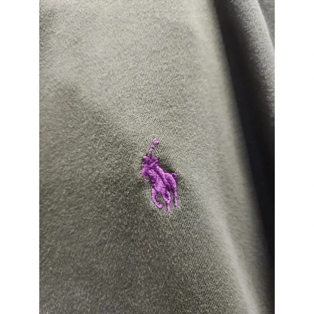Polo Ralph Lauren Men's Pony Logo Polo Green Purple Sz. M - Picture 3 of 7